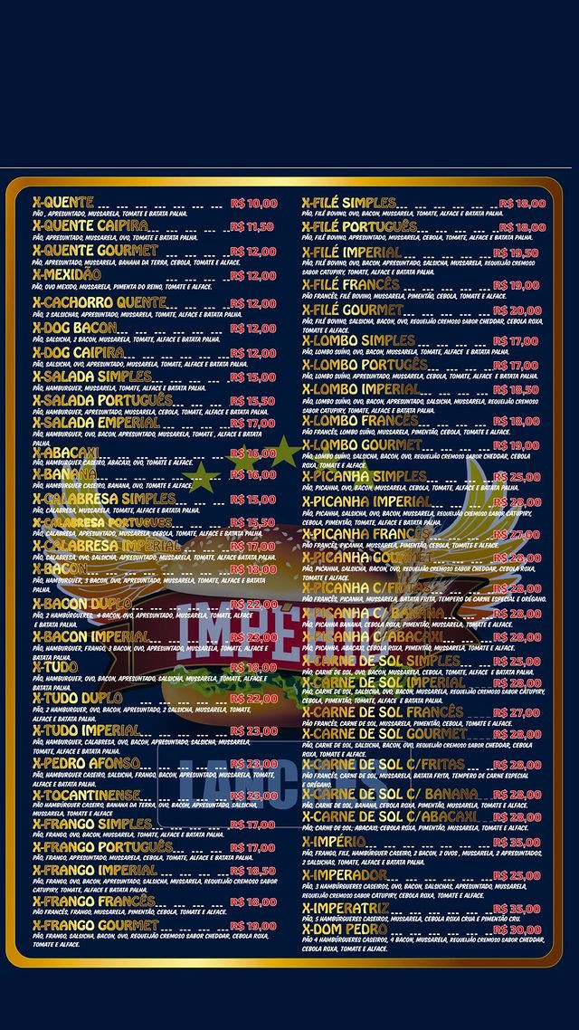 Imperio lanches e pesticaria 